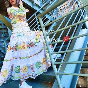 Zara | Dresses | Zara Voluminous Embroidered Dress | Poshmark